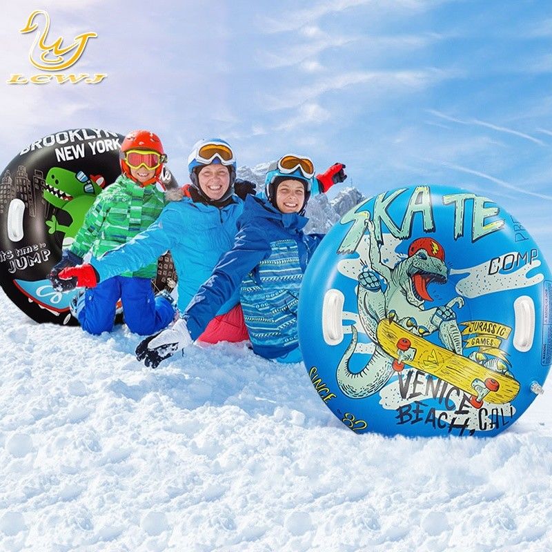 Unicorn Donut Dinosaur Sled Blow Up Sport Heavy Duty Sled Snow Tube