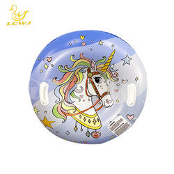 Unicorn Donut Dinosaur Sled Blow Up Sport Heavy Duty Sled Snow Tube