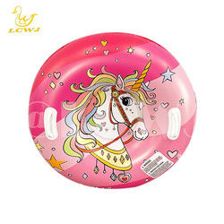 Unicorn Donut Dinosaur Sled Blow Up Sport Heavy Duty Sled Snow Tube