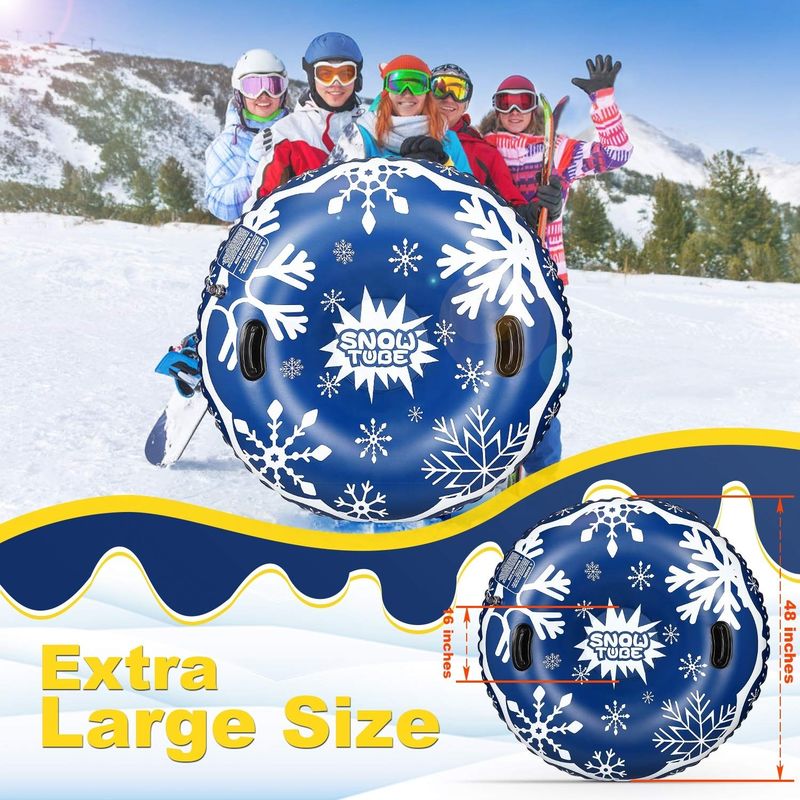 Adult Snow Inflatable Snow Toys Inflatable Sledding Tube Air Snow Sled 0.58mm 0.38mm