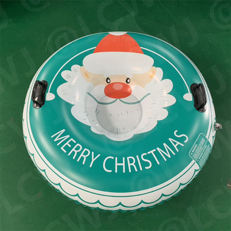 Inflatable 300kgs Towable Snow Sled Christmas Sled Heavy Duty Blow Up Sled Tube Pvc 0.6mm