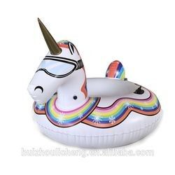 PVC Winter Inflatable Snow Toys 190CM Air Unicorn Snow Sled For Adults