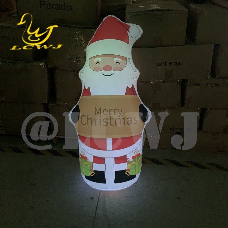LC Blow Up Bopper Yard Decoration Christmas Inflatable Santa Claus Decorations with LED Light