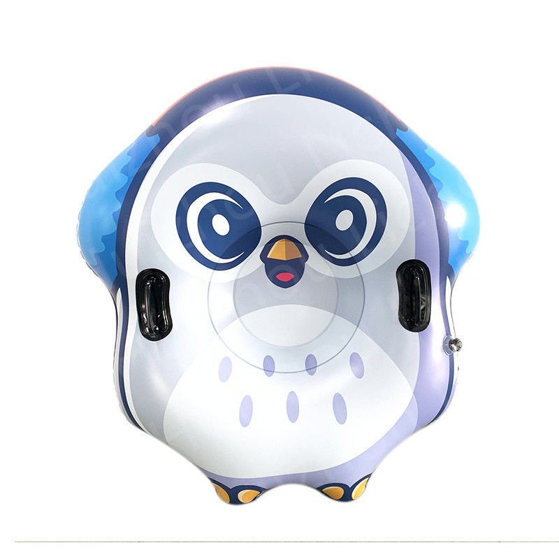 Owl Shape Ski Inflatable Snow Toys Dry Adult Snow Tubes Heavy Duty Snow Sledge