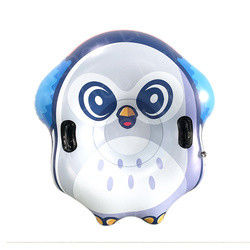 Owl Shape Ski Inflatable Snow Toys Dry Adult Snow Tubes Heavy Duty Snow Sledge