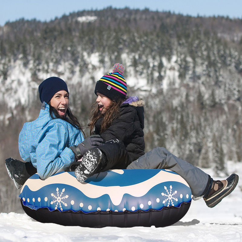 Heavy Duty Sleigh Adult Snow Tubes Snow Air Tube Winter Fun Toys For Kids
