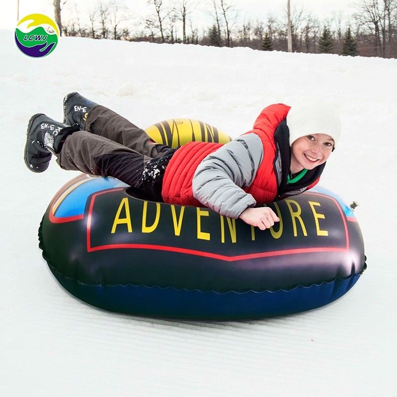 PVC Inflatable Snow Sled 300kgs Triangular Rocket Luge Snow Sled Snowboard 120 X 90cm