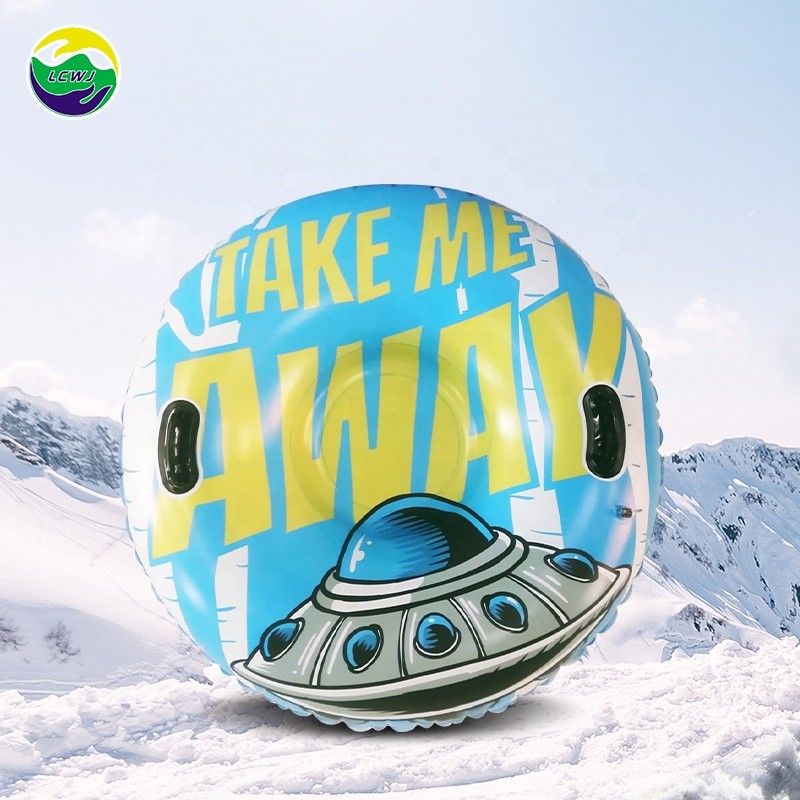 UFO Space Inflatable Snow Toys Towable Inflatable Tube For Sledding Winter Toys 47in