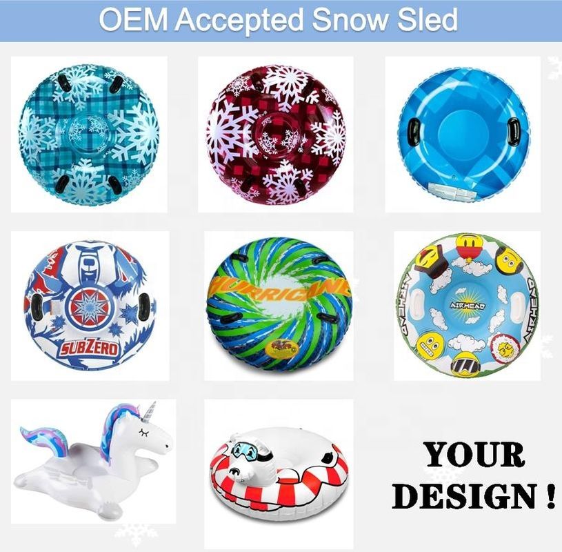 UFO Space Inflatable Snow Toys Towable Inflatable Tube For Sledding Winter Toys 47in