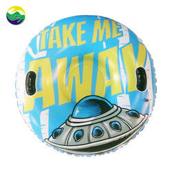 UFO Space Inflatable Snow Toys Towable Inflatable Tube For Sledding Winter Toys 47in
