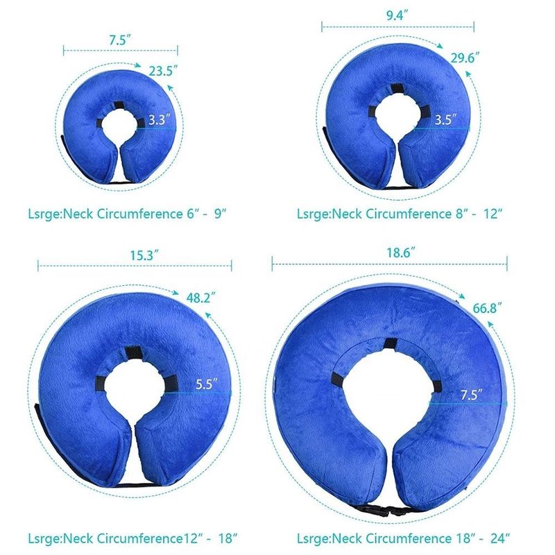 Cat Cone Inflatable Pet Collar Customized Size Soft Recovery Collar For Cats