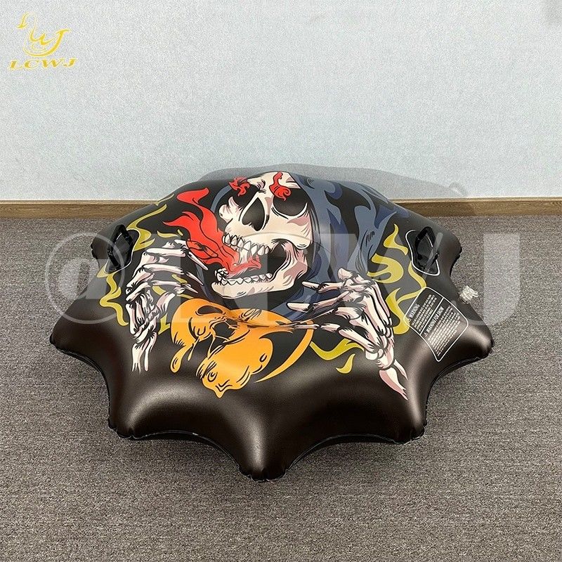 16p PVC Thickened Inflatable Snow Tube Sled With Sturdy Handles And Customized Color